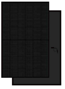 Módulo fotovoltaico tipo N de panel solar completamente negro de 400 vatios