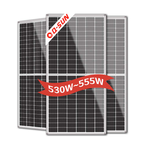 Paneles completos de energía solar para el hogar Mono Perc Half Cut 555w Bifacial