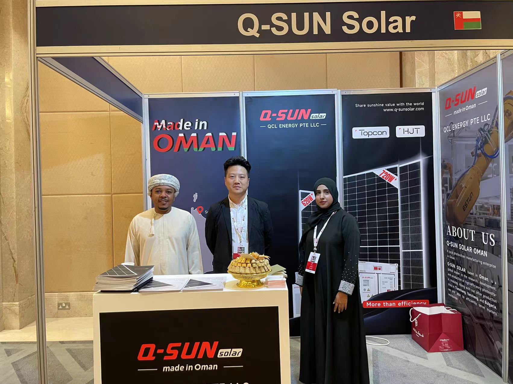 Q-SUN Solar brilla en la 'NET ZERO WEEK' de Omán, asociándose para un futuro con bajas emisiones de carbono en Oriente Medio