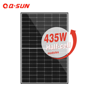 Módulos de vidrio fotovoltaico Paneles solares monocristalinos 435w