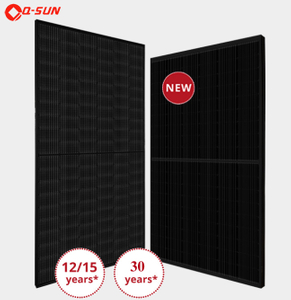 Módulo solar de alto rendimiento completamente negro 425W
