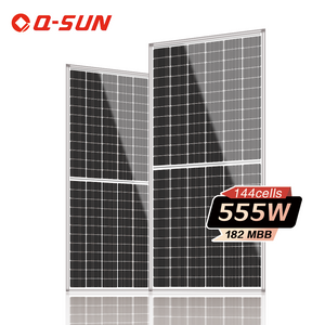 Panel solar mono de 555 W para bomba de agua solar de sistemas domésticos solares